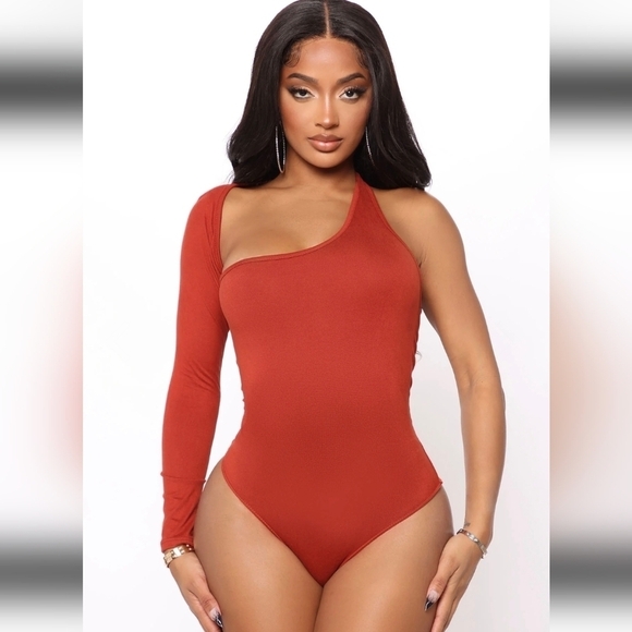 Fashion Nova- Arms Around Me Bodysuit- W Sz Small - Picture 1 of 9